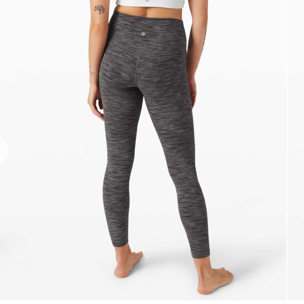 Lululemon Align Pant II 25" Wee Are From Space Dark Carbon Ice Grey